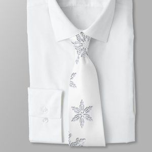 Christmas Snowflake Necktie